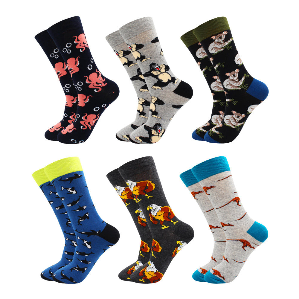 Calcetines casuales con estampado para hombres