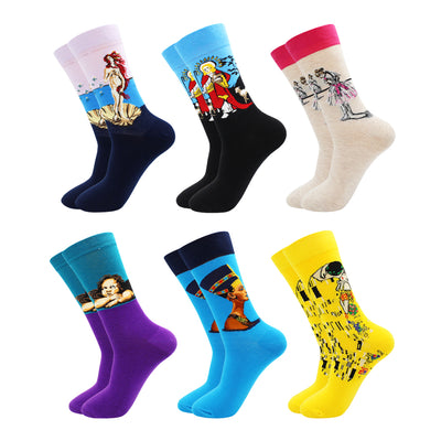 Calcetines casuales con estampado para hombres