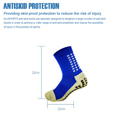 Calcetines antideslizantes de fútbol para hombre